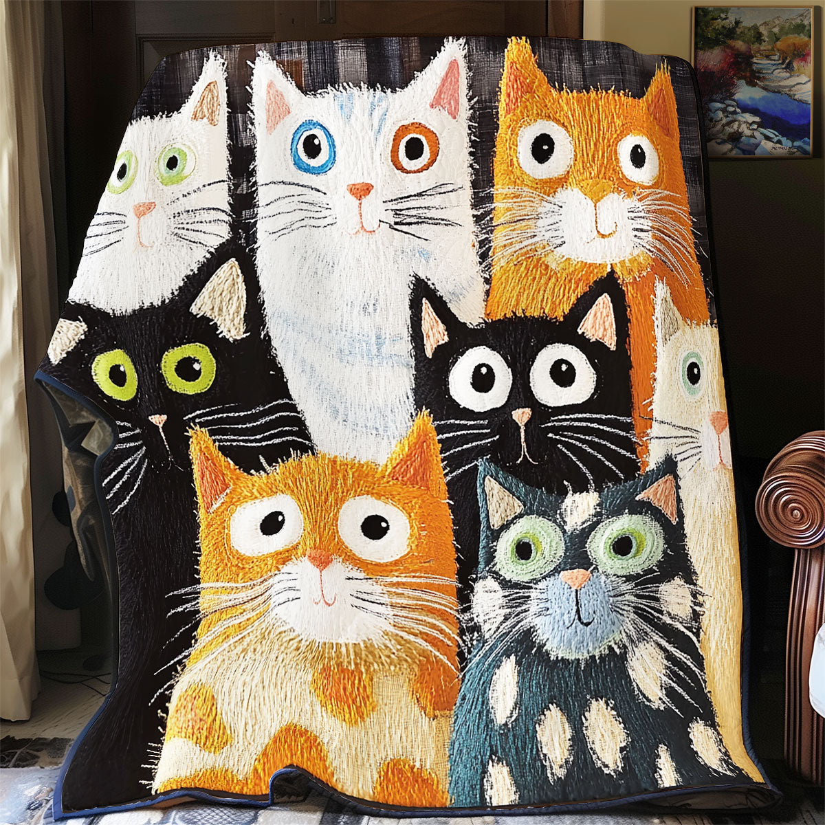 Verspielt Katze Quilt