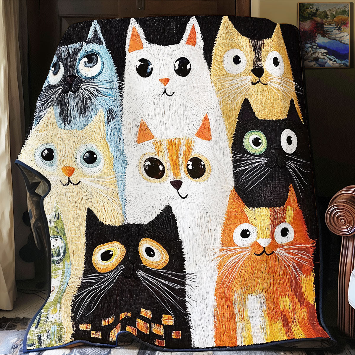 Verspielt Katze Quilt
