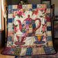 Blühendes Patchwork Teekanne Quilt