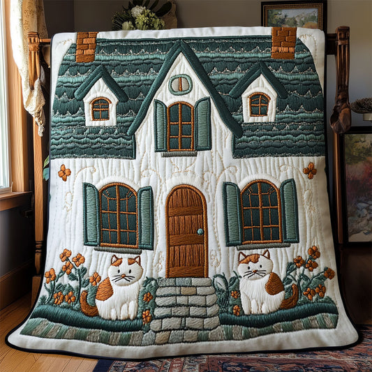 Gemütliche Cottage Katzen-Decke