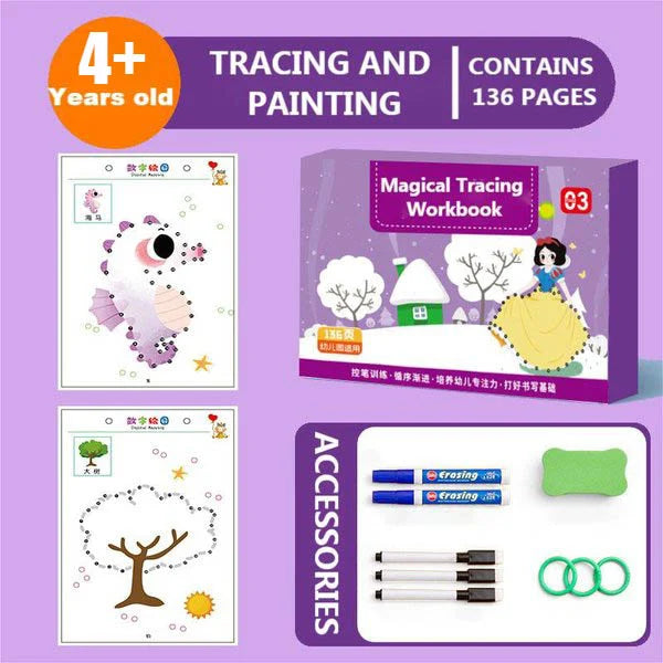 Frendorf | BrainTrainer 2.0 | Magical Tracing Workbook Set