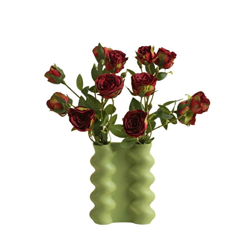 Frendorf | Minimalistische Harmony-Vase – Elegantes Keramikdesign für elegante Blumenarrangements