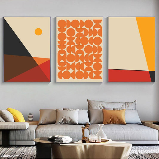Moderne Abstrakte Grafik Form Leinwand Wandkunst Poster
