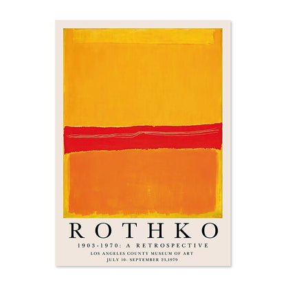 Moderne abstrakte Rothko Wandkunst Poster
