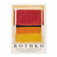 Moderne abstrakte Rothko Wandkunst Poster