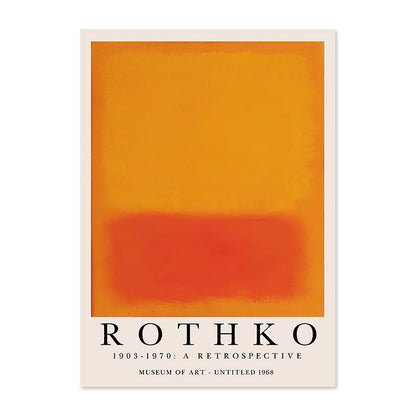 Moderne abstrakte Rothko Wandkunst Poster