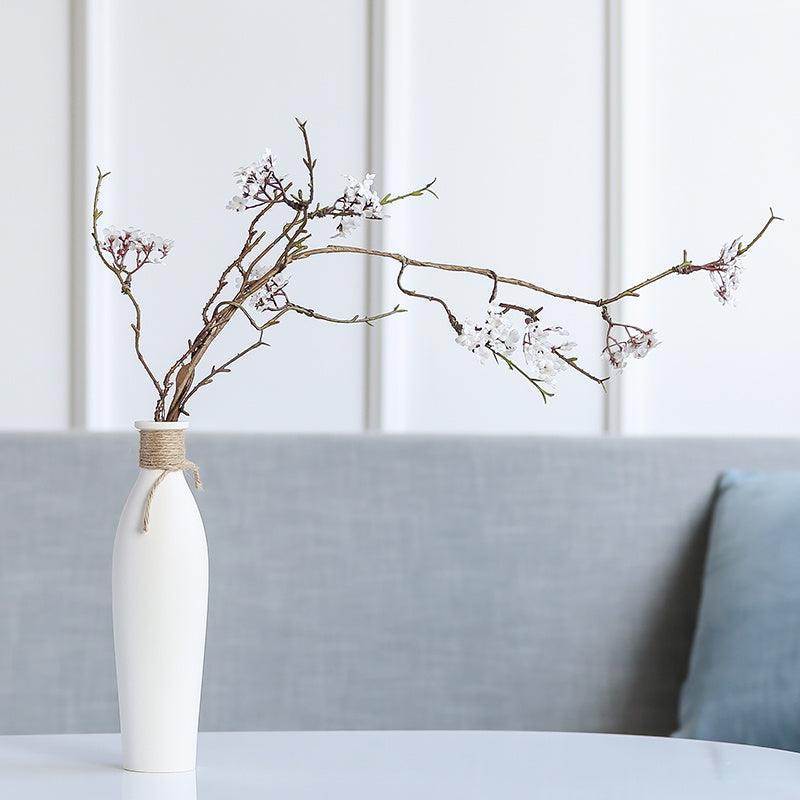Luxuriöses modernes Keramikvasen-Set mit Kunstblumen