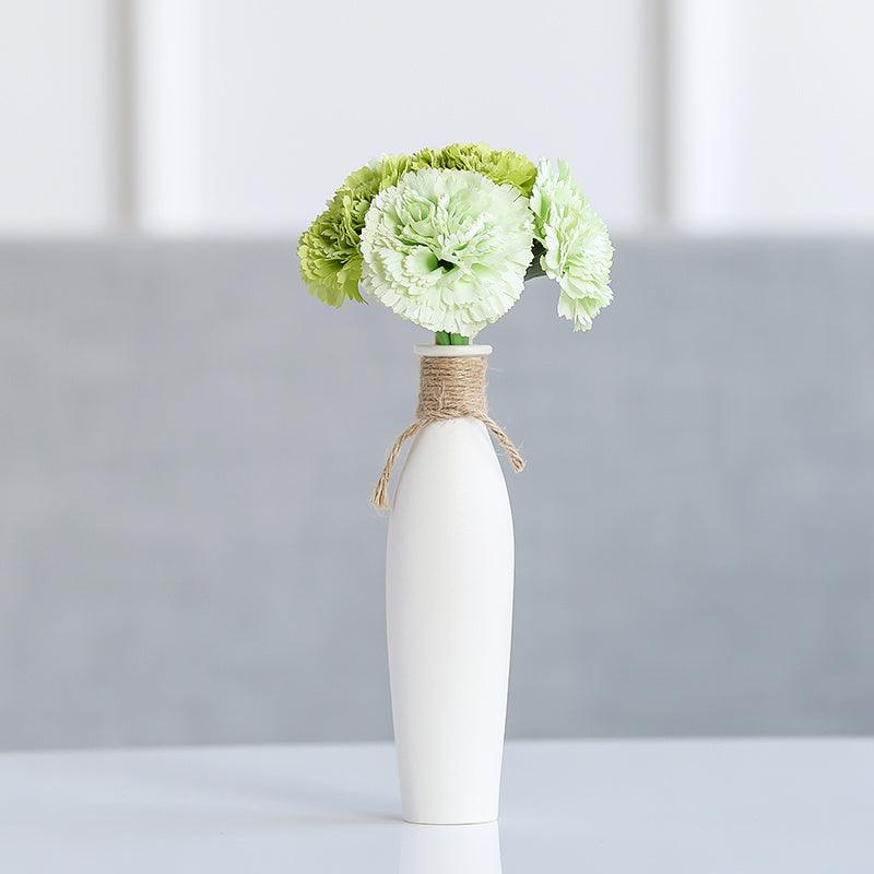 Luxuriöses modernes Keramikvasen-Set mit Kunstblumen