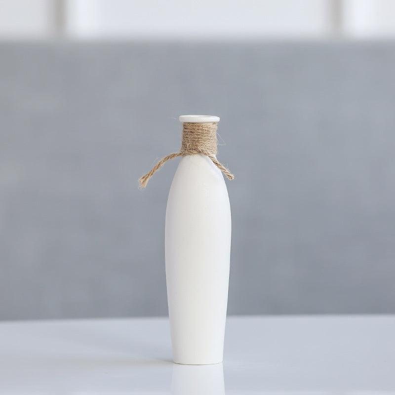 Luxuriöses modernes Keramikvasen-Set mit Kunstblumen
