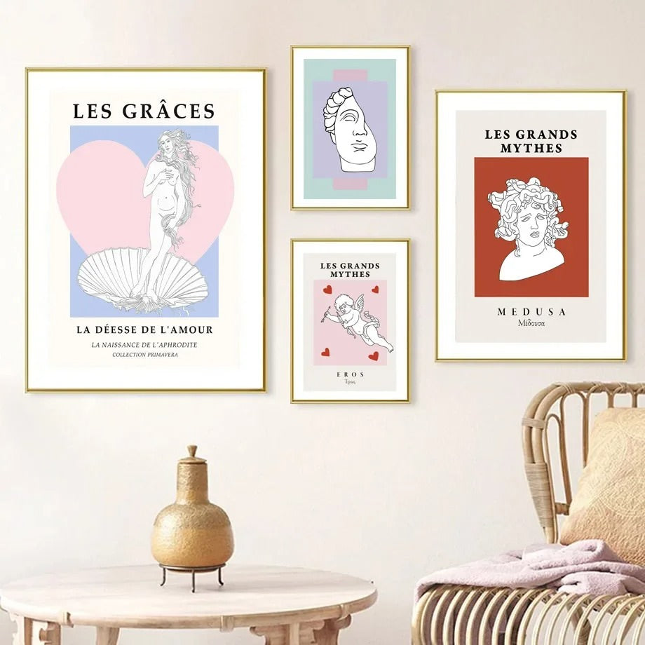 Les Grands Mythes Leinwand-Poster