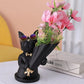 Frendorf | BulldogBloom French Bulldog Blumenvase | Stilvolle Tier-Deko für Zuhause | Handgefertigt | Farbvielfalt