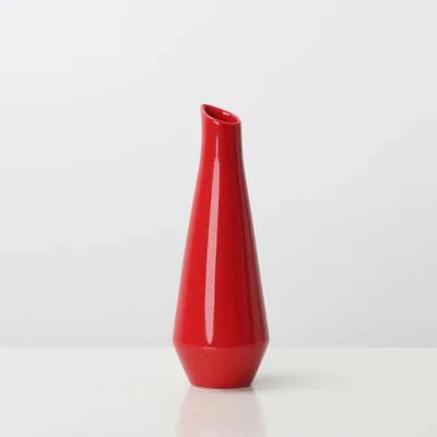 Moderner Heller Unifarbener Porzellanvase