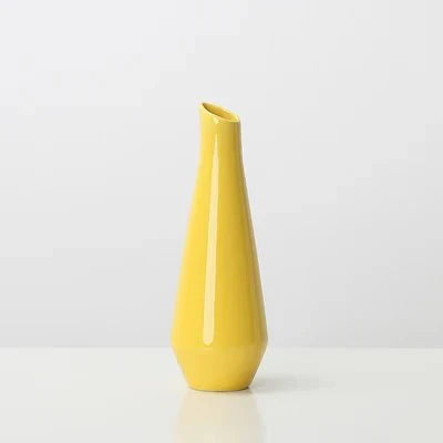 Moderner Heller Unifarbener Porzellanvase