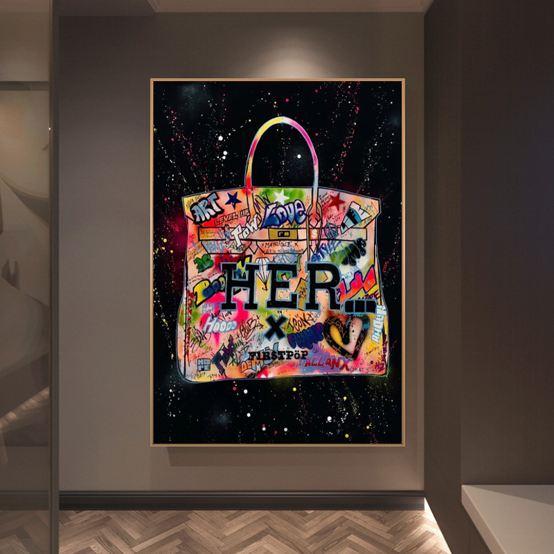 Hermes Bag Poster Drucke für das Frauenzimmer