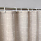 Frendorf | Moderne Jacquard-Leinen-Duschvorhang mit Quasten (1 Stk)  │ Für nordische Badezimmerdekoration