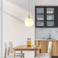 Frendorf | LunaNord Skandinavische Opalglas-Pendelleuchte | Minimalistisch & Modern | Elegante Beleuchtung für Zuhause