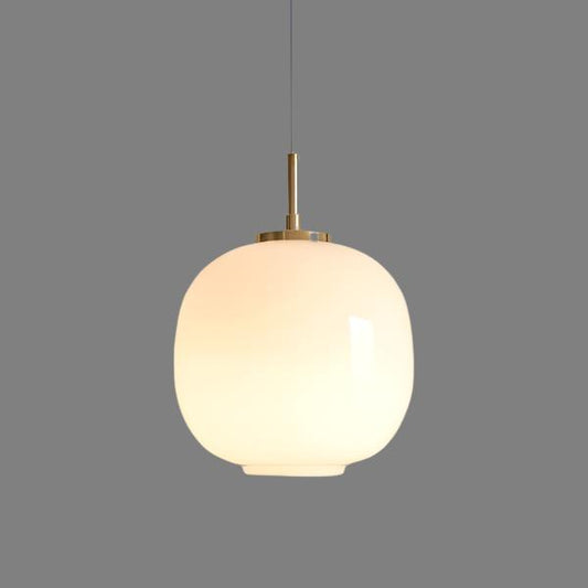 Frendorf | LunaNord Skandinavische Opalglas-Pendelleuchte | Minimalistisch & Modern | Elegante Beleuchtung für Zuhause