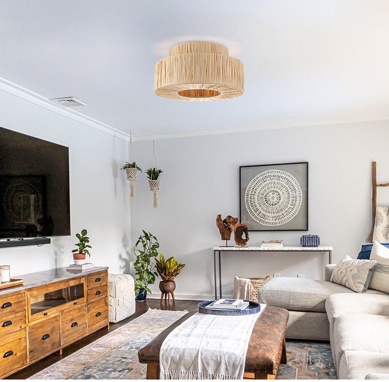 Frendorf | Bringen Sie moderne Eleganz mit dem Boho-gewebten Doppel-Layer-Anhänger