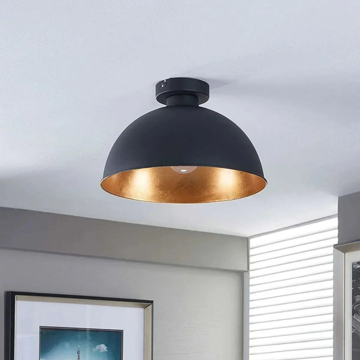 Frendorf | Elegante Modern-Retro Lampe in Kupfer und Gold für Ihr Zimmer