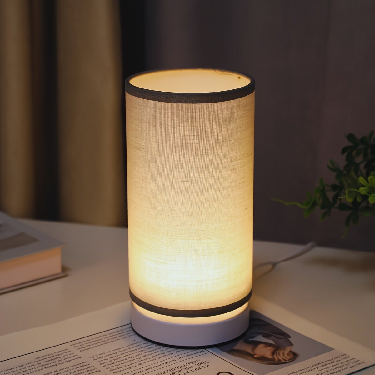 Frendorf | Modernlicht Tischlampe mit warmem LED-Umgebungslicht