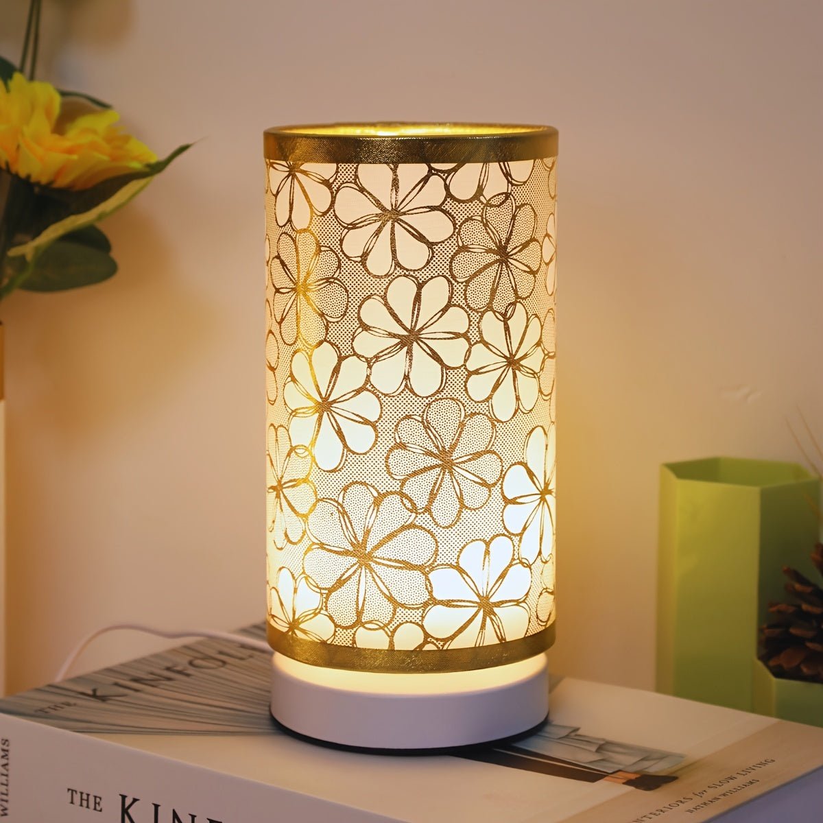 Frendorf | Modernlicht Tischlampe mit warmem LED-Umgebungslicht