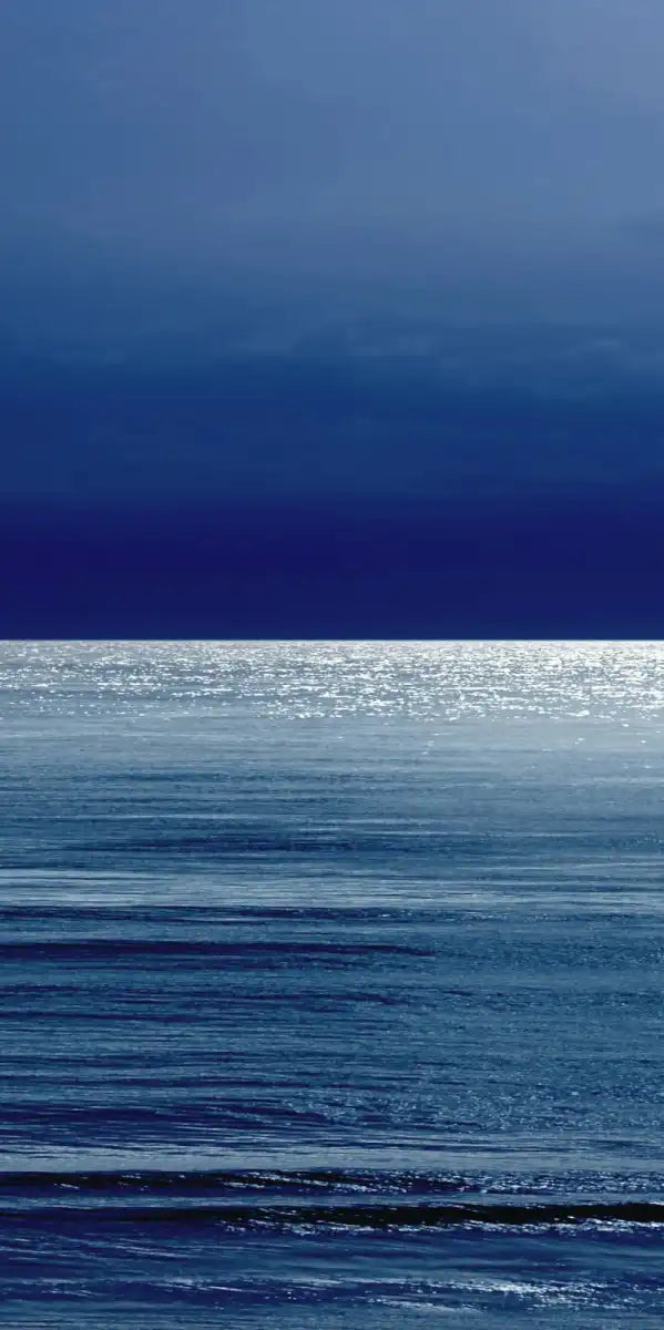 Frendorf | Mondlicht Ozean Blau I Wandkunst