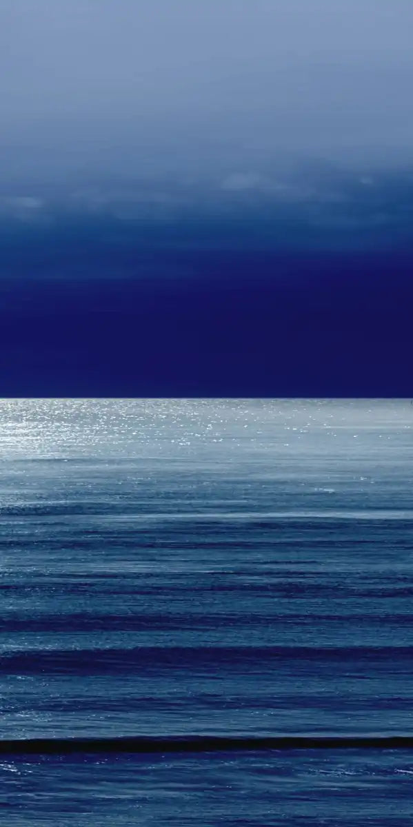 Frendorf | Mondlicht Ozean Blau I Wandkunst