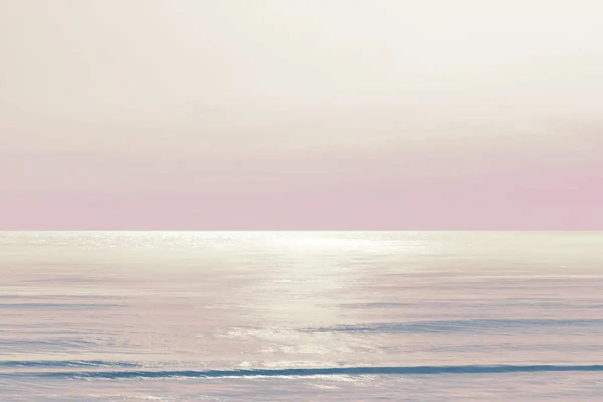Frendorf | Mondlicht Ozean Pink Rouge I Wandkunst