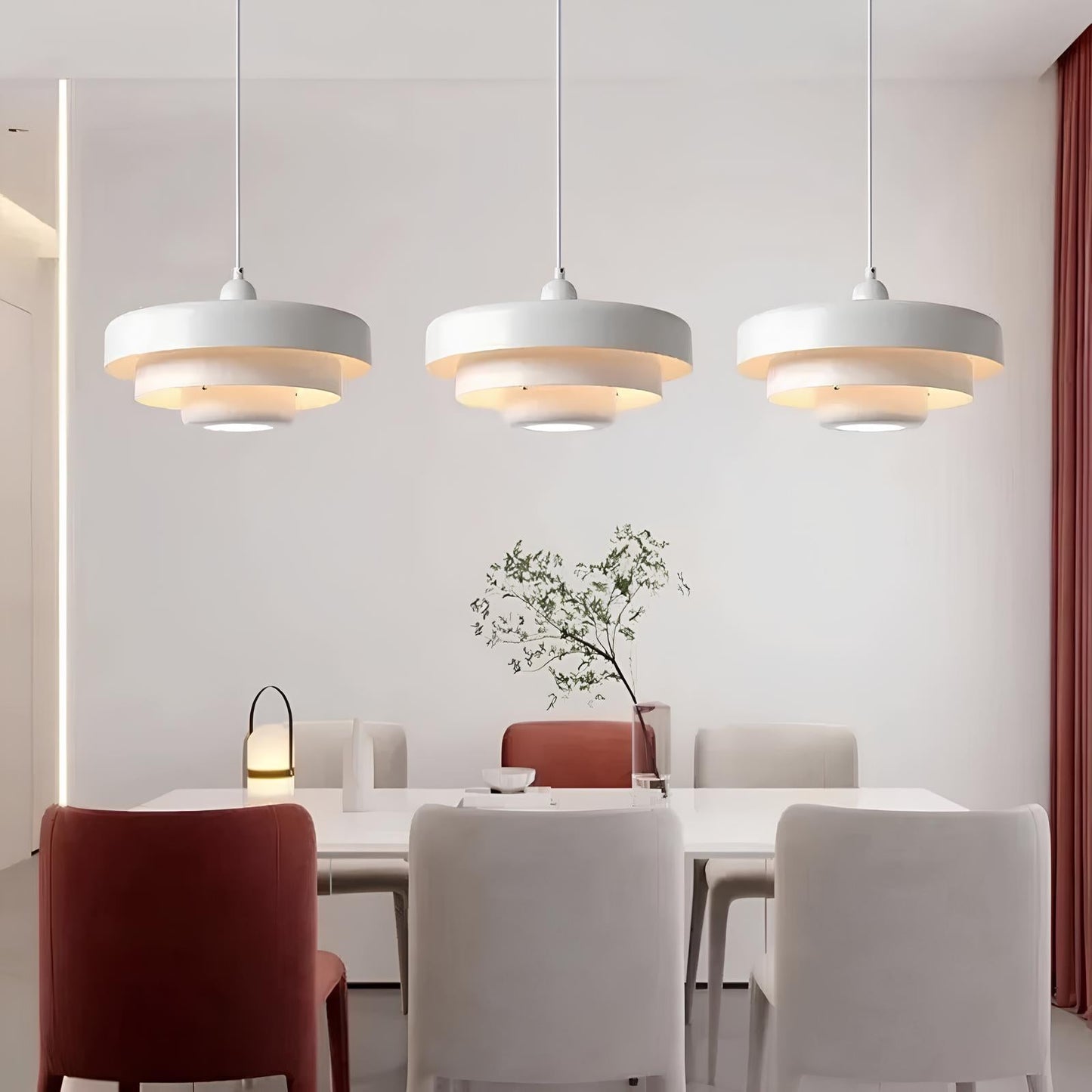 Frendorf | ScandiGlow Slim Glasloftlampe für modernes nordisches Interieur