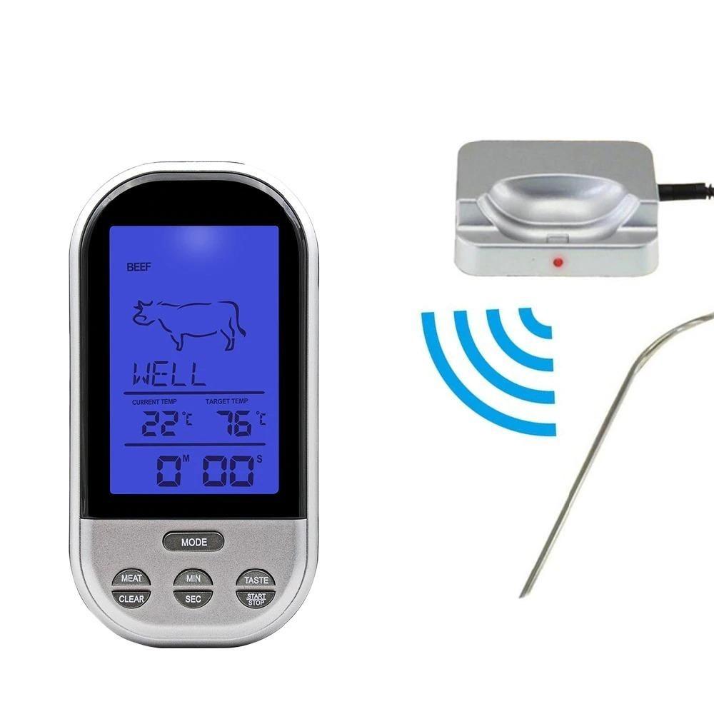 Frendorf | Digital kabelloses Ofenthermometer mit Timer-Alarm