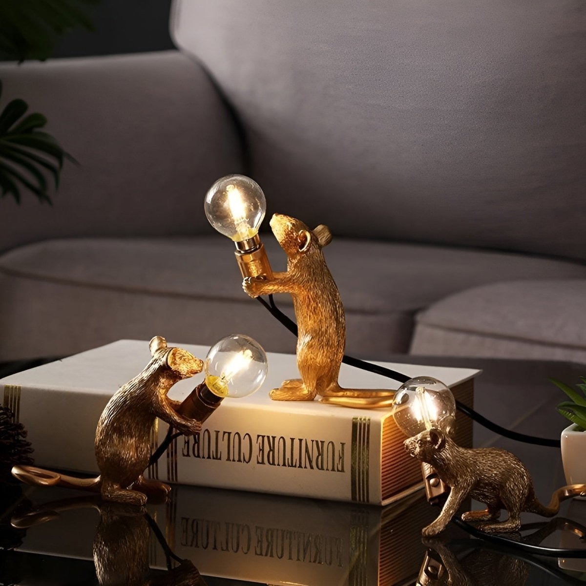 Maus Tischlampe mit LED - Einzigartige Dekoration für stimmungsvolle Beleuchtung