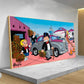 Mr Monopoly Leinwand Wandkunst für Geldsäcke auf Jet