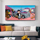 Mr Monopoly Leinwand Wandkunst für Geldsäcke auf Jet