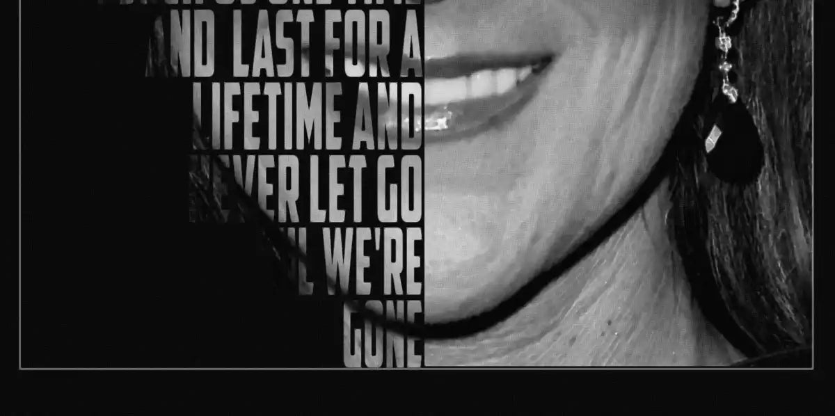 Frendorf | My Heart Will Go On Lyrics Wandkunst