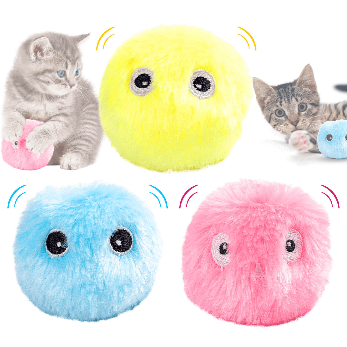 MEIN PLüSCHTIER™ - Stimulierender Ball für Katzen