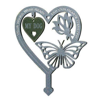 Frendorf | 🦋Gedenk Geschenk Schmetterlings Ornamente - Garten Gedenktafel