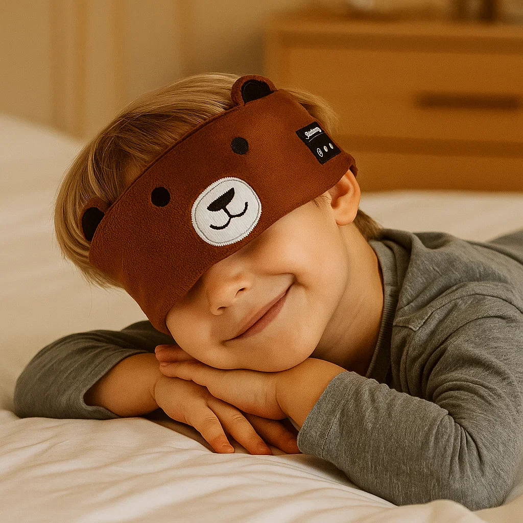 Frendorf | 2in1 Angenehme Bluetooth Kopfhörer und Schlafmaske für Kinder