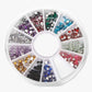 Frendorf | 2400 Stück Strasssteine für Nail Art Maniküre in 12 Farbwheel