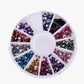 Frendorf | 2400 Stück Strasssteine für Nail Art Maniküre in 12 Farbwheel