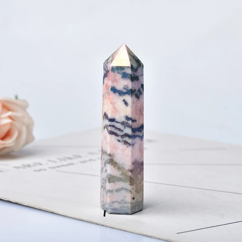 Frendorf | Aura Pink Zebra Kristallturm