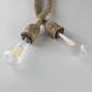 Vintage Hanfseil Pendelleuchte