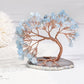 Frendorf | GemTree Aquamarin Edelstein Baum | Natürlicher Heilstein Deko | Glücksbringer für Zuhause & Büro
