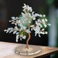 Frendorf | GemTree Aquamarin Edelstein Baum | Natürlicher Heilstein Deko | Glücksbringer für Zuhause & Büro