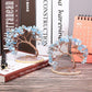 Frendorf | GemTree Aquamarin Edelstein Baum | Natürlicher Heilstein Deko | Glücksbringer für Zuhause & Büro