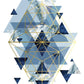 Frendorf | Marine Gold Geometrisch I Wandkunst