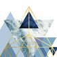 Frendorf | Marine Gold Geometrisch I Wandkunst