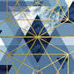 Frendorf | Marine Gold Geometrisch I Wandkunst