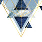 Frendorf | Marine Gold Geometrisch I Wandkunst