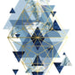 Frendorf | Marine Gold Geometrisch I Wandkunst