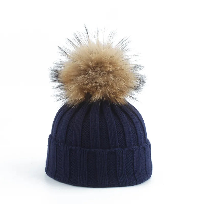 Frendorf | Strickwaren Winter Pom-Pom Mütze - Felina